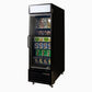 Bromic UF0550GDL-NR – Upright Display Freezer 546L - 1 Door - Flat Glass - Lightbox