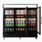 Bromic UF1980GDL-NR – Upright Display Freezer 1980L - 3 Door - Flat Glass - Lightbox