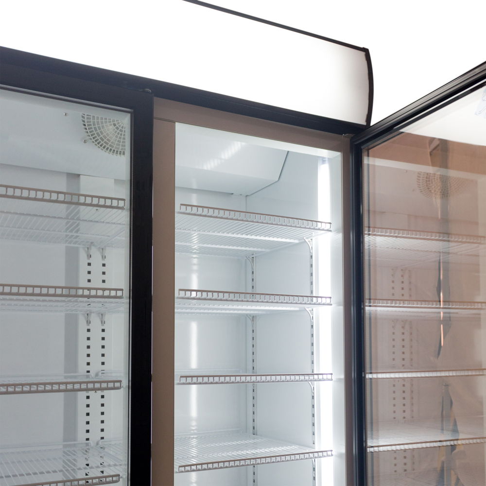 AG CU1500TNG – 1500L Triple Door Upright Display Fridge - Glass Door