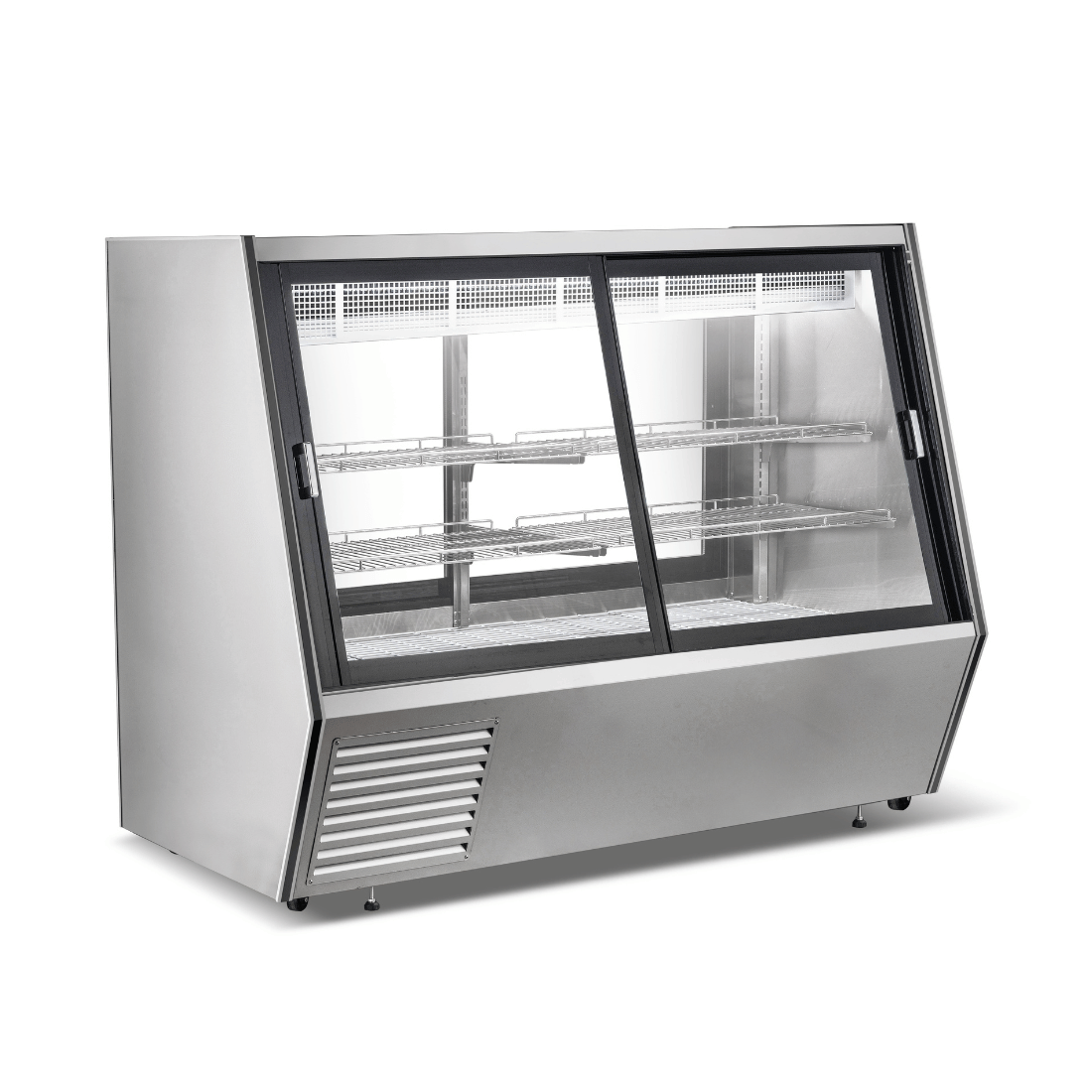 Bonvue Dual-Access Refrigerated Deli, Meat and Seafood Display Case – AMS-18DD