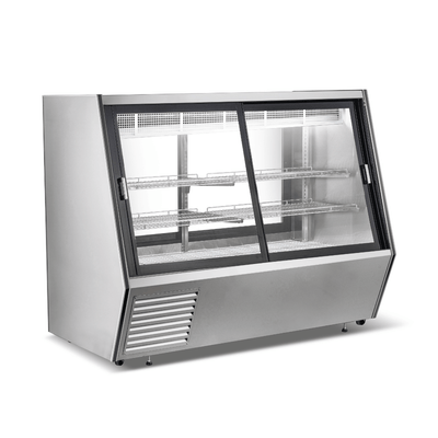 Bonvue Dual-Access Refrigerated Deli, Meat and Seafood Display Case – AMS-18DD