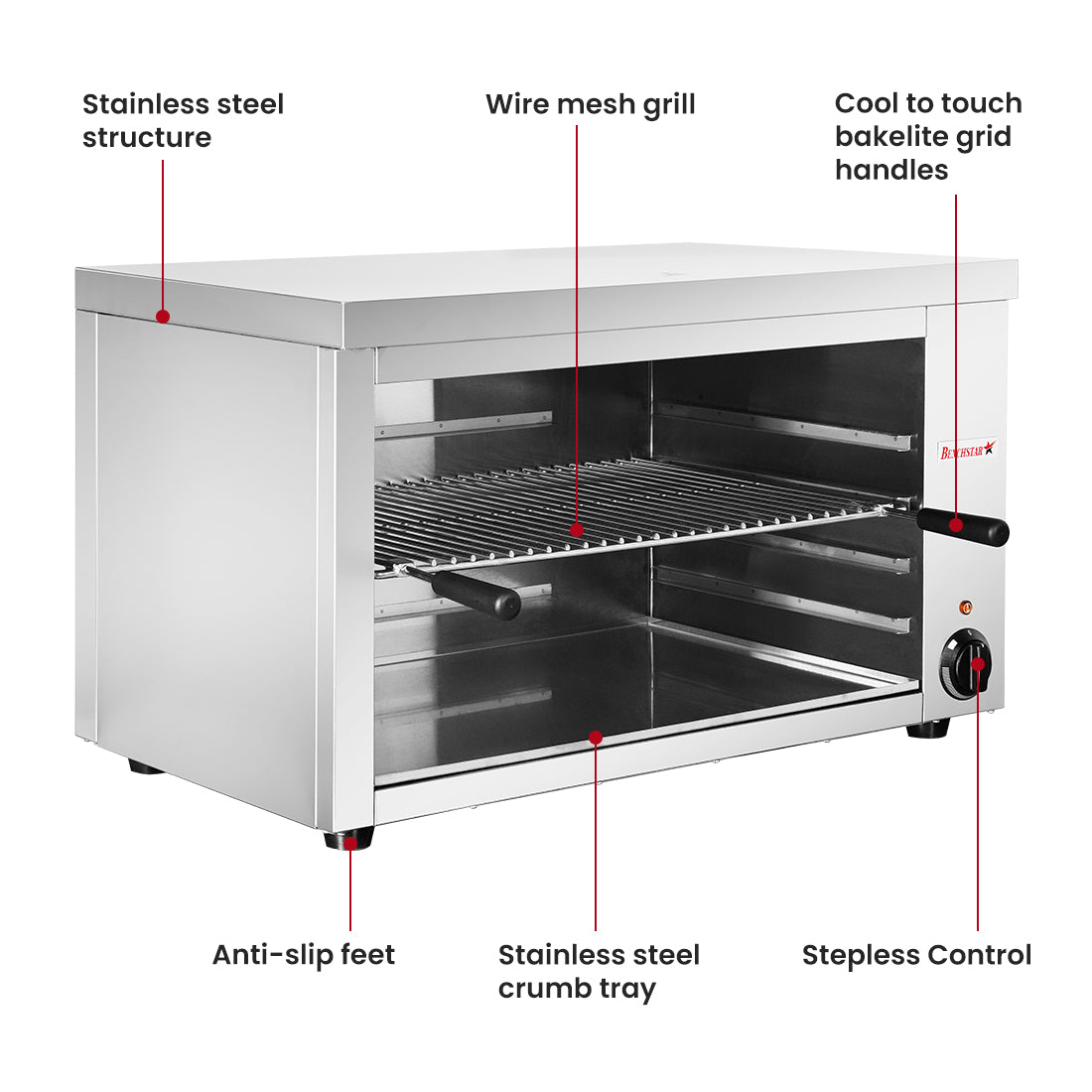 BenchStar Toaster / Griller / Salamander AT-937E