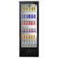 AG B300G – 300L Upright Glass Door Display / Backbar Fridge - Black