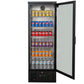 AG B300G – 300L Upright Glass Door Display / Backbar Fridge - Black