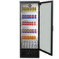 AG B300G – 300L Upright Glass Door Display / Backbar Fridge - Black