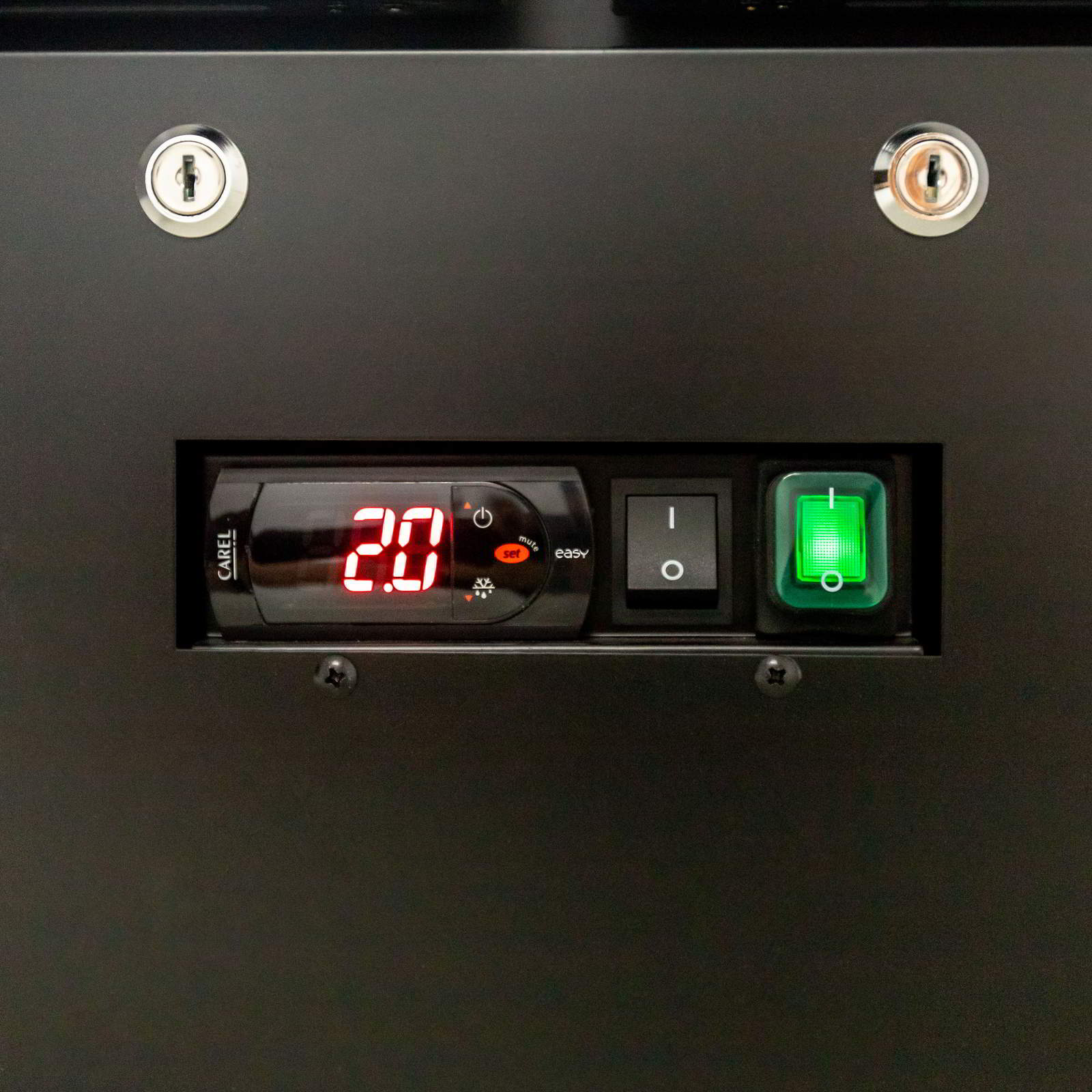 AG B300G – 300L Upright Glass Door Display / Backbar Fridge - Black