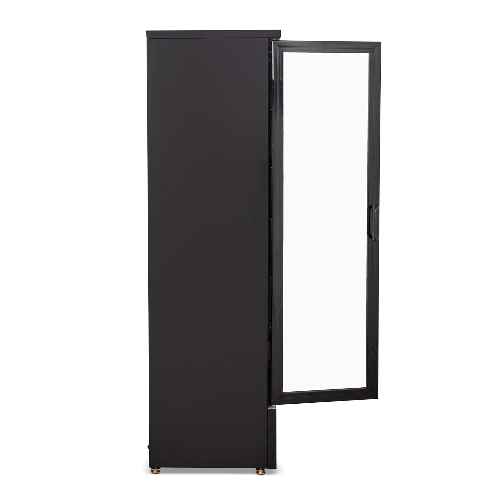 AG B500G – 477L Upright Double Glass Door Display / Backbar Fridge - Black