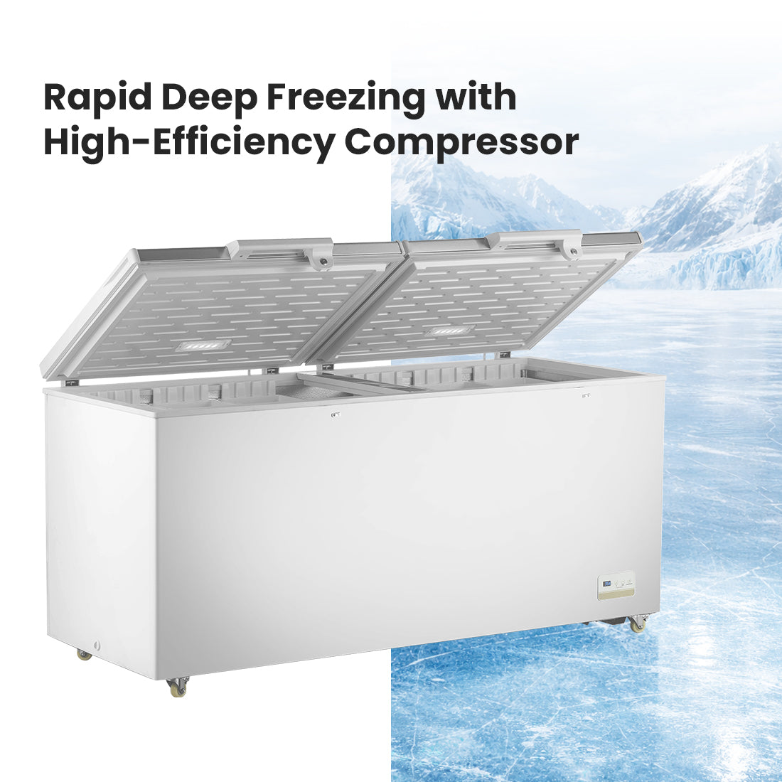 Thermaster 600L Chest Freezer with Stainless Steel Lid – BD600F