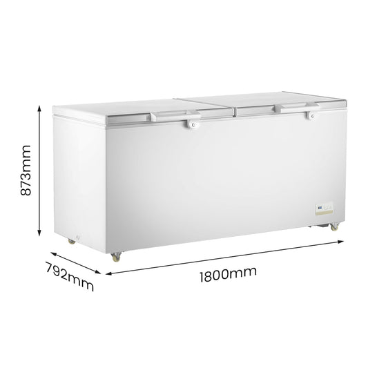 Thermaster 600L Chest Freezer with Stainless Steel Lid – BD600F