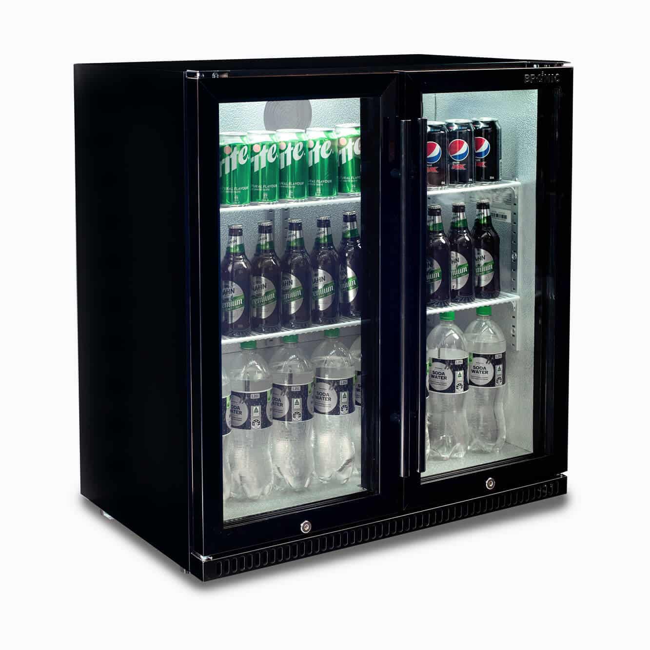 Bromic BB0200GD-NR-1 – Back Bar Fridge - 190L - 2 Doors - Hinged