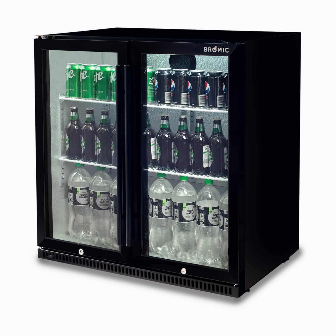 Bromic BB0200GD-NR-1 – Back Bar Fridge - 190L - 2 Doors - Hinged