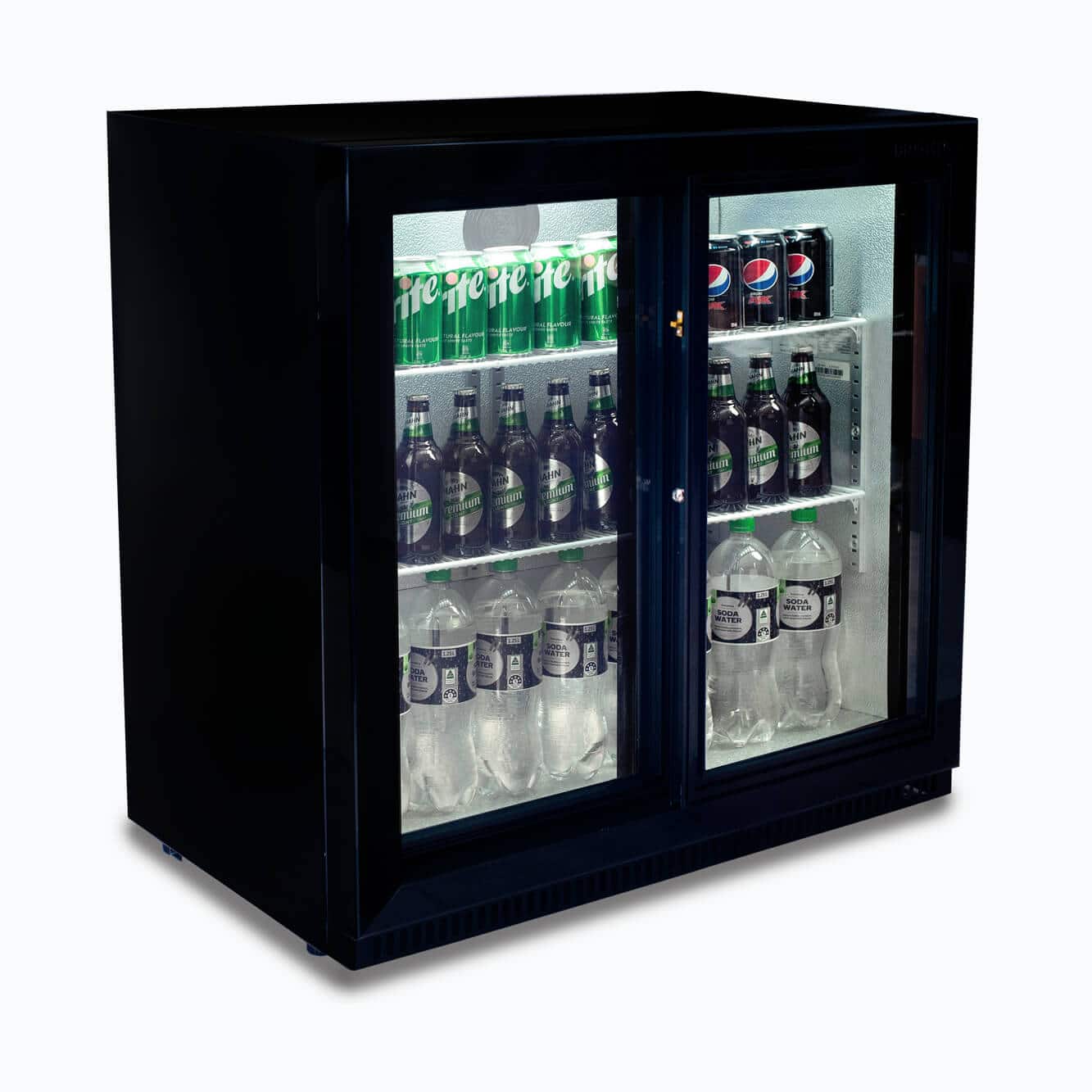Bromic BB0200GDS-NR-1 – Back Bar Fridge - 190L - 2 Doors - Sliding