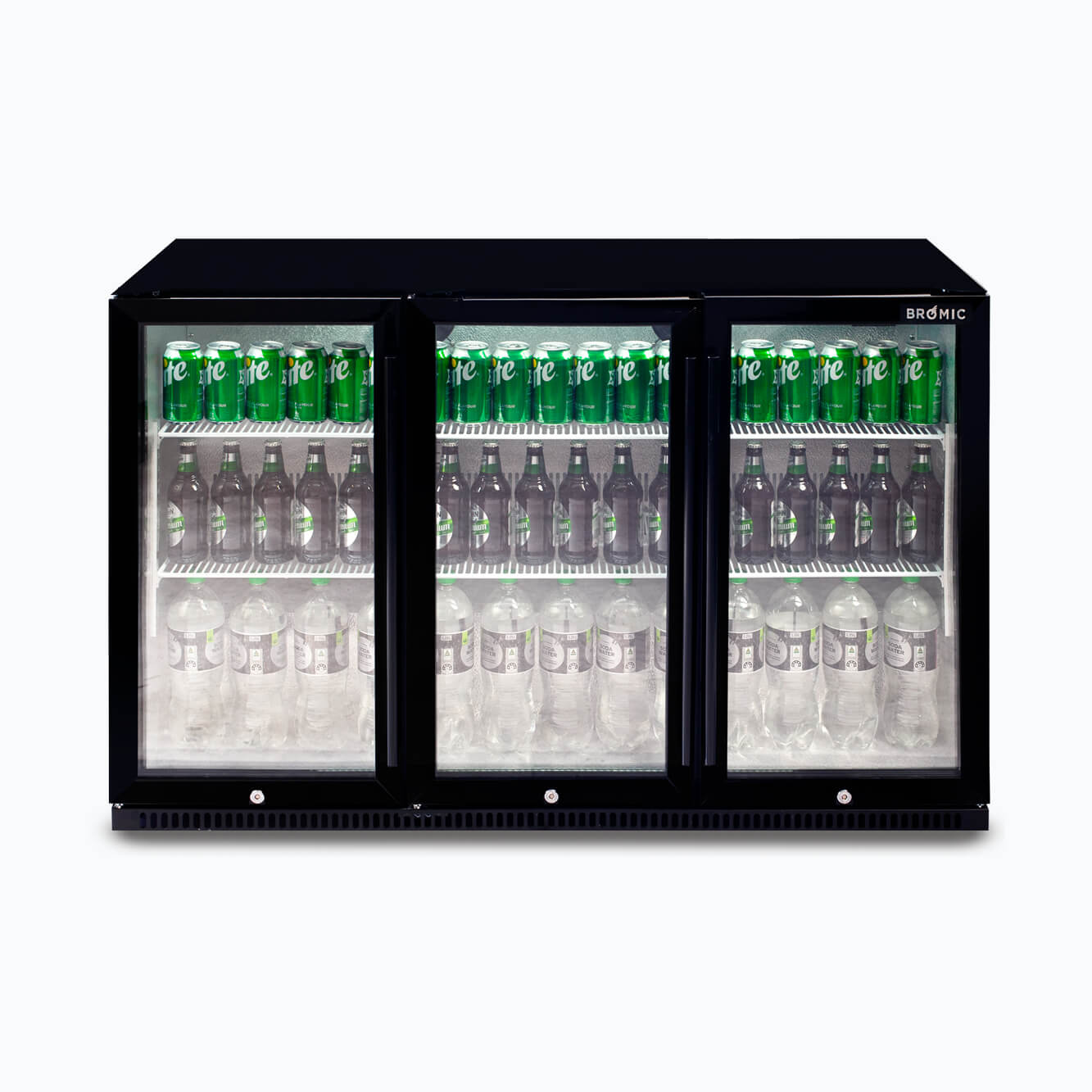 Bromic BB0330GD-NR-1 – Back Bar Fridge - 307L - 3 Doors - Hinged