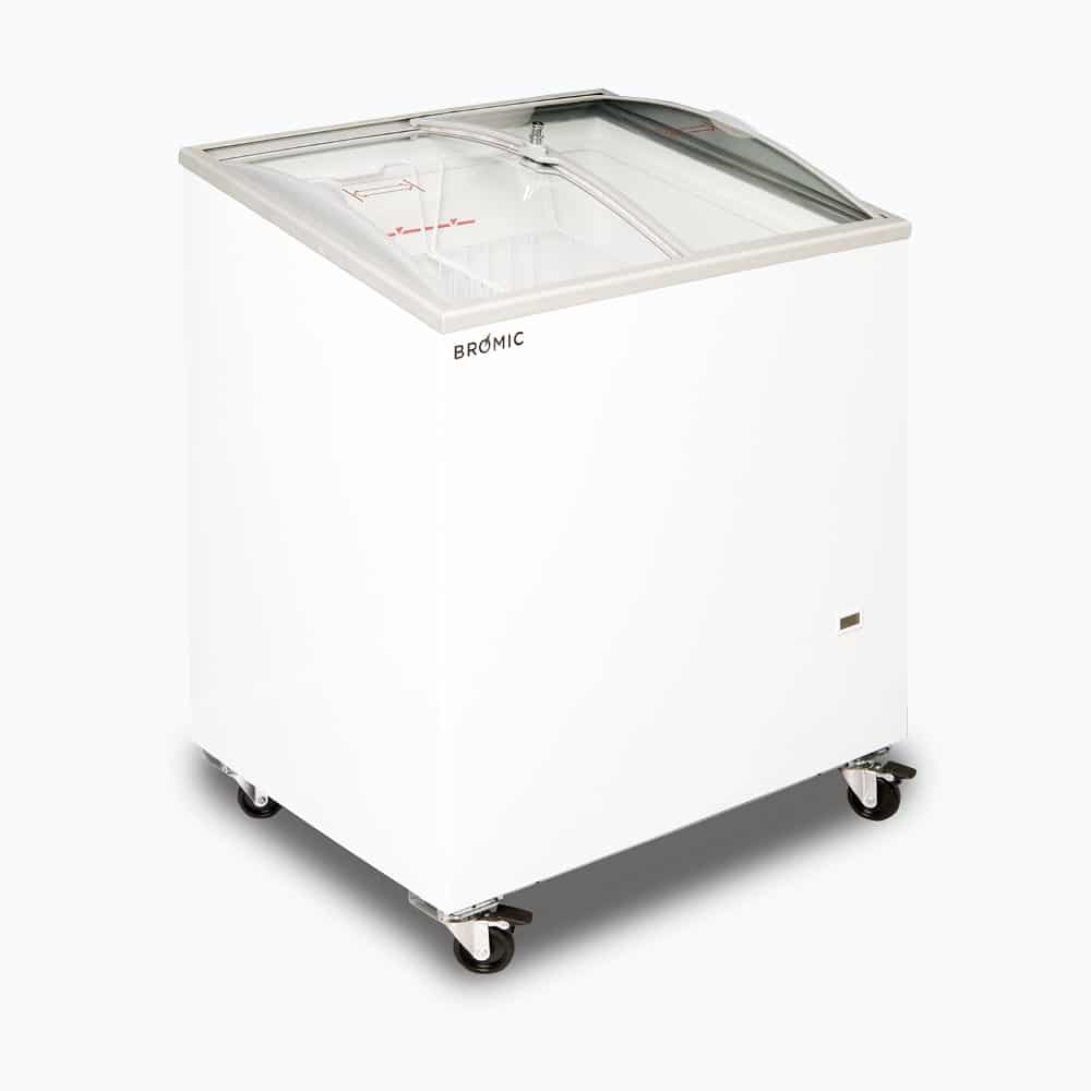 Bromic CF0200ATCG-NR – Display Chest Freezer - 176L - Curved Glass Top