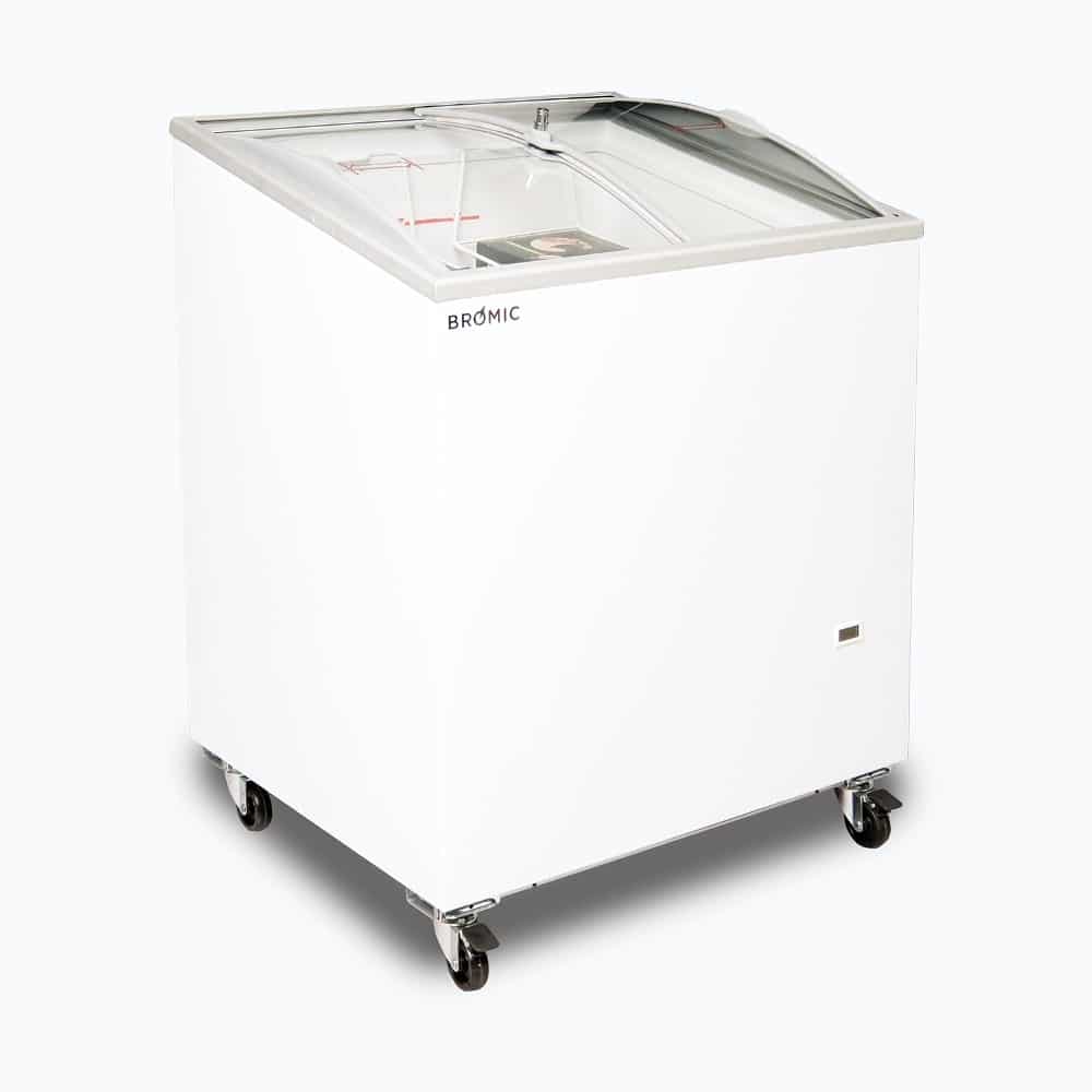 Bromic CF0200ATCG-NR – Display Chest Freezer - 176L - Curved Glass Top
