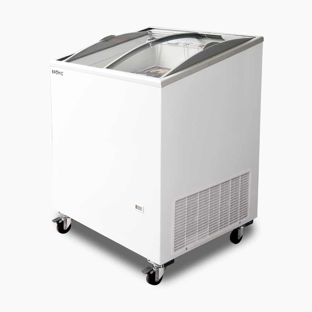 Bromic CF0200ATCG-NR – Display Chest Freezer - 176L - Curved Glass Top