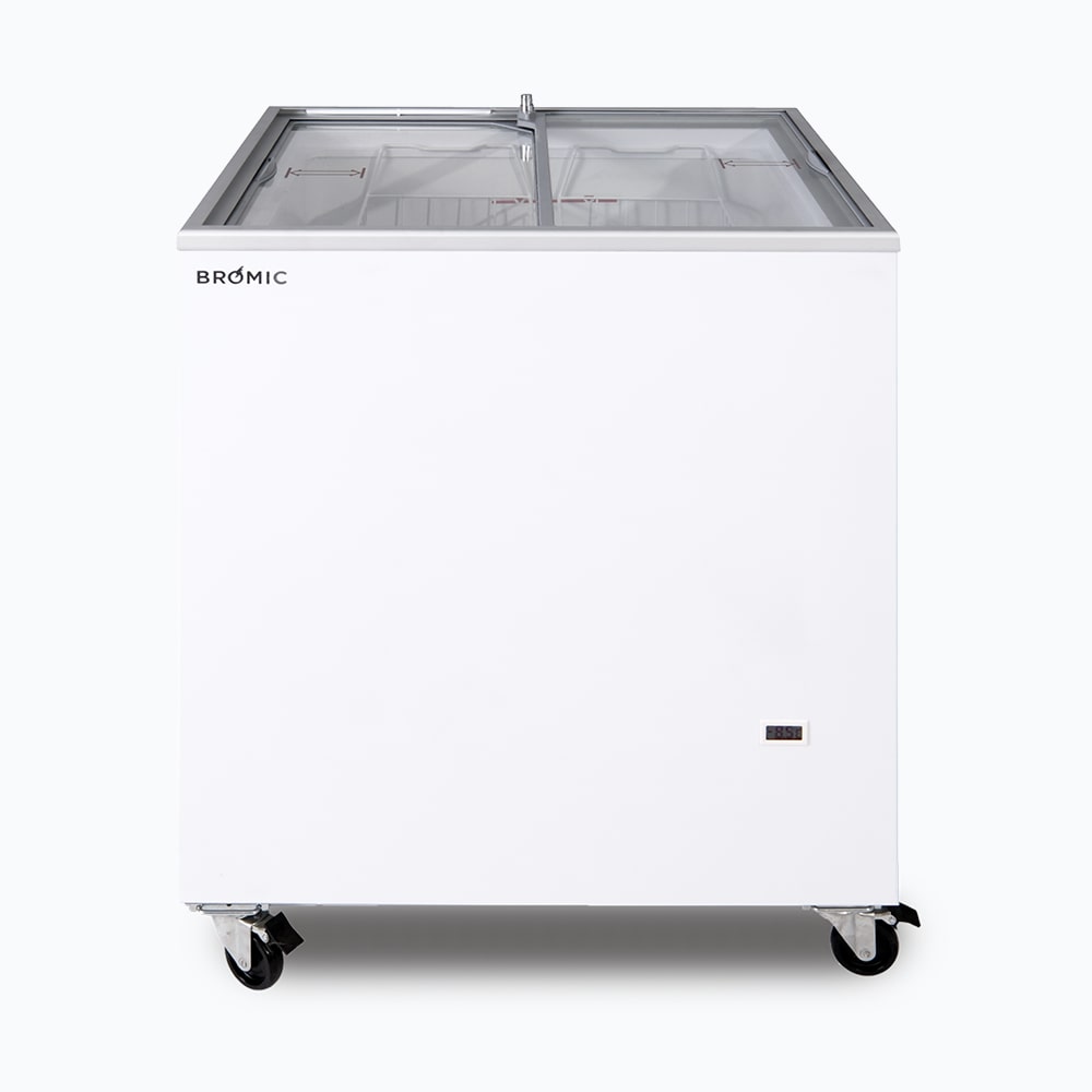 Bromic CF0200FTFG-NR – Display Chest Freezer - 191L - Flat Glass Top