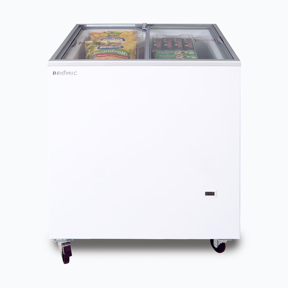 Bromic CF0200FTFG-NR – Display Chest Freezer - 191L - Flat Glass Top