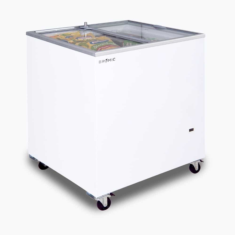 Bromic CF0200FTFG-NR – Display Chest Freezer - 191L - Flat Glass Top