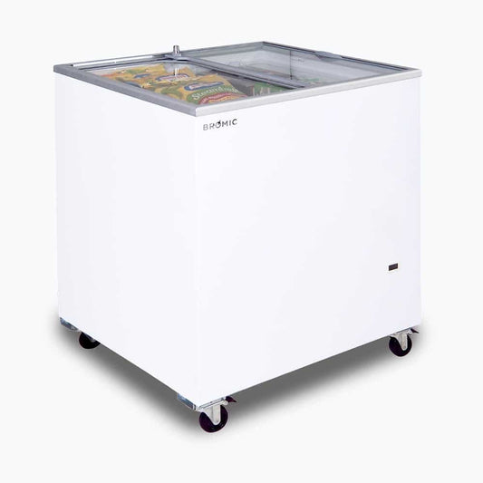 Bromic CF0200FTFG-NR – Display Chest Freezer - 191L - Flat Glass Top