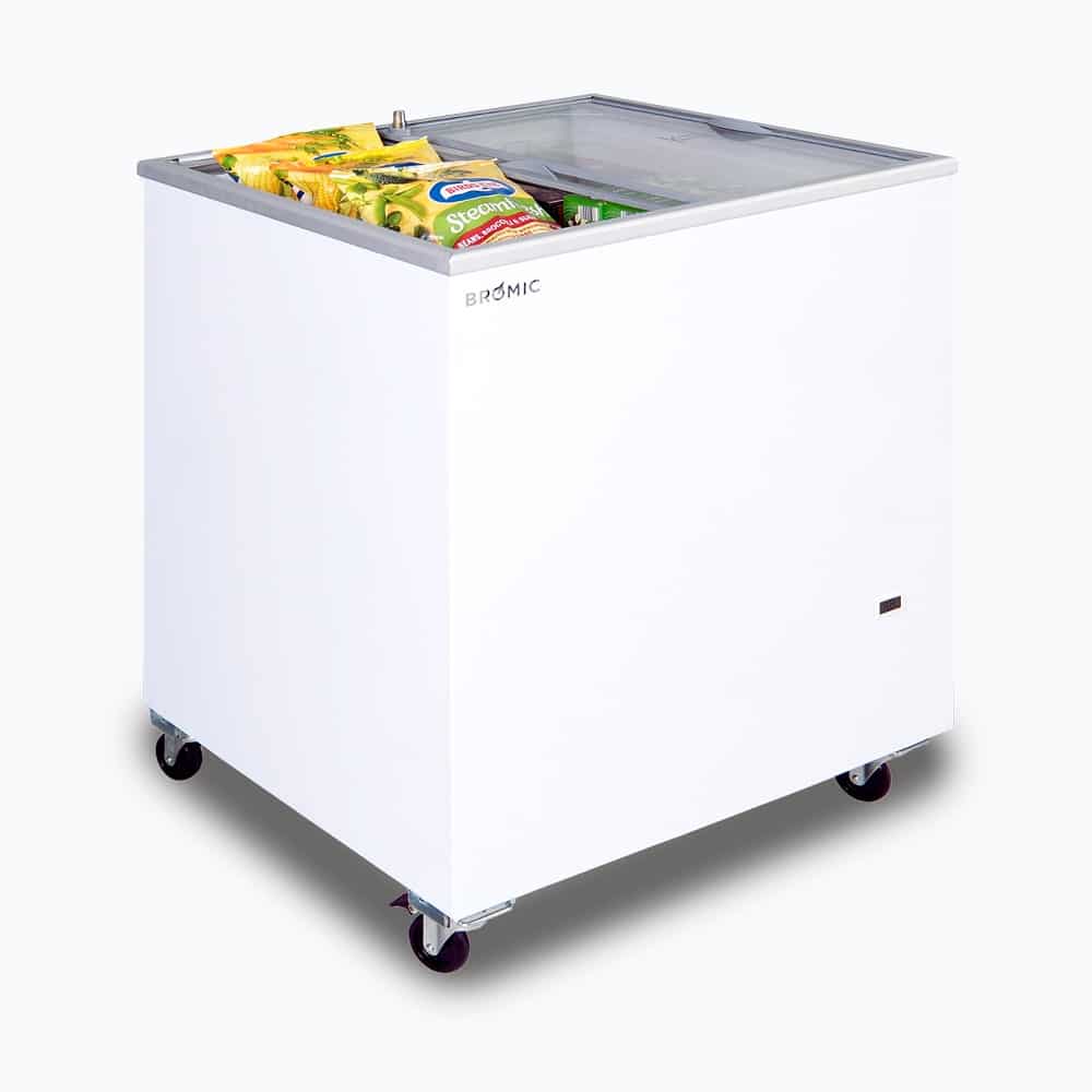 Bromic CF0200FTFG-NR – Display Chest Freezer - 191L - Flat Glass Top