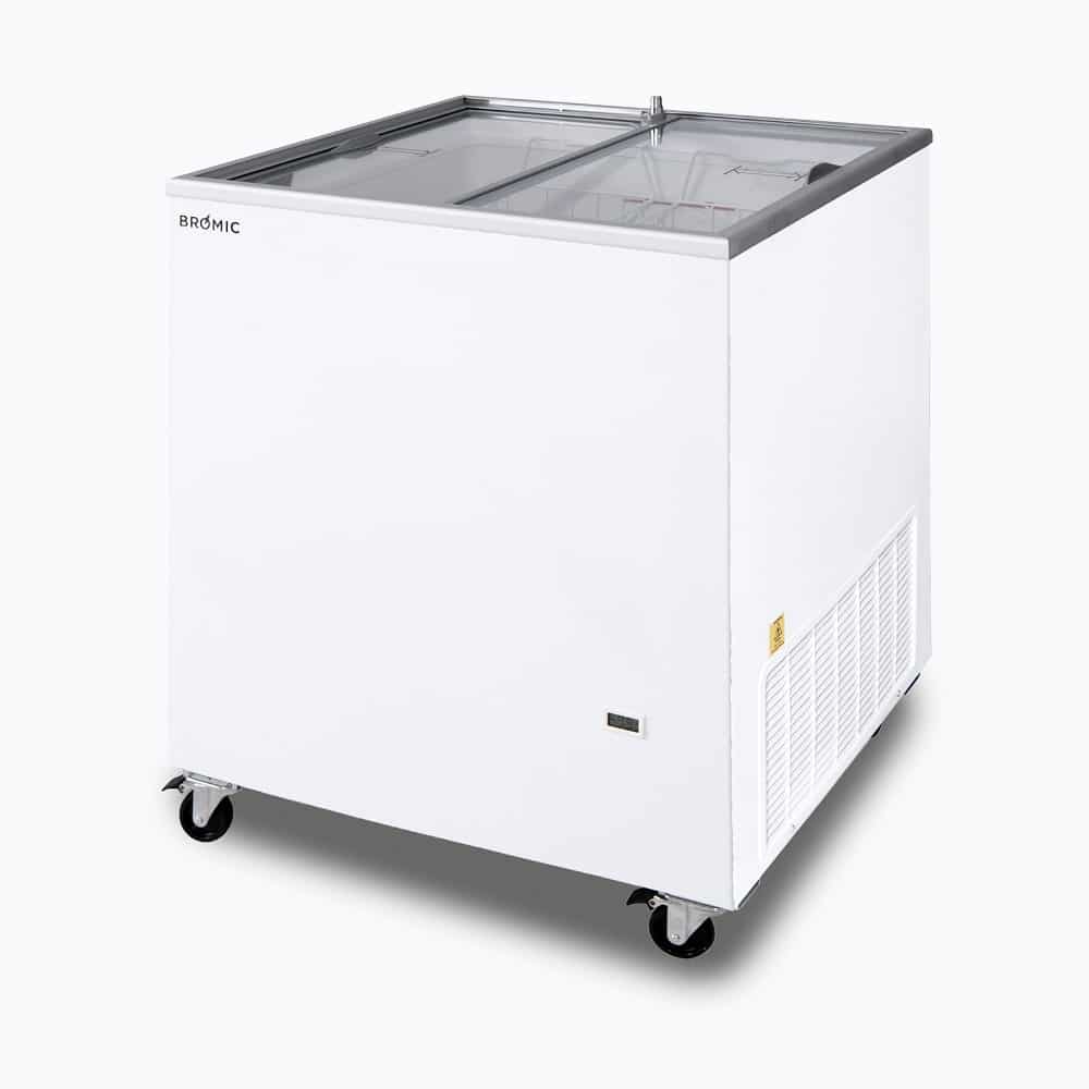 Bromic CF0200FTFG-NR – Display Chest Freezer - 191L - Flat Glass Top