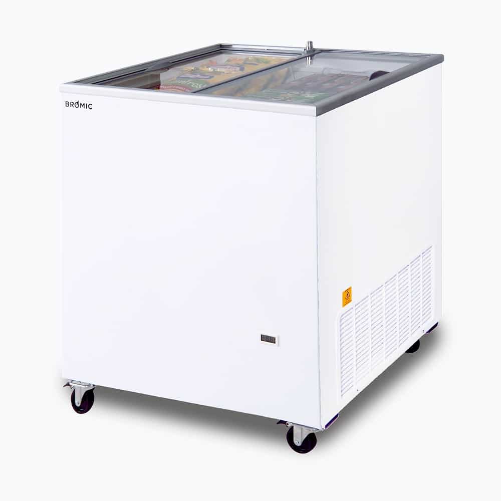 Bromic CF0200FTFG-NR – Display Chest Freezer - 191L - Flat Glass Top