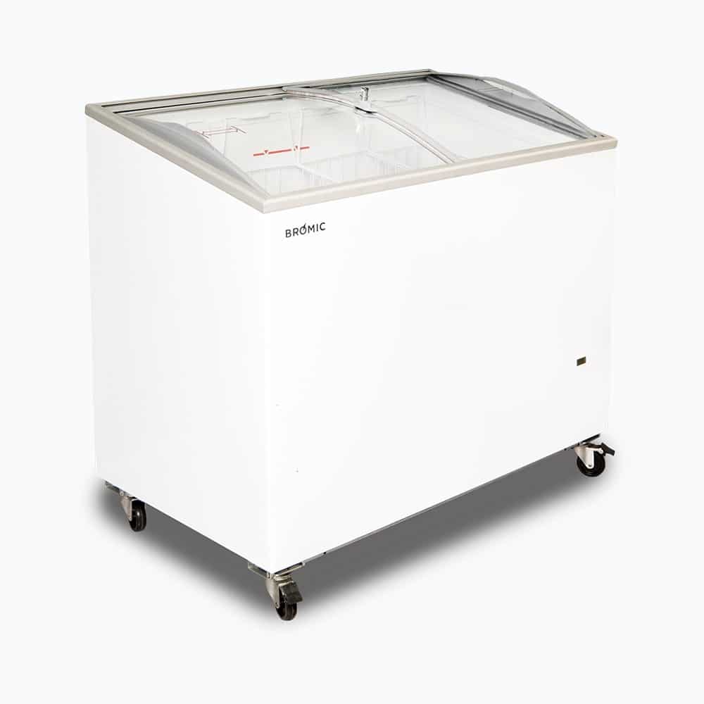 Bromic CF0300ATCG-NR – Display Chest Freezer - 264L - Curved Glass Top