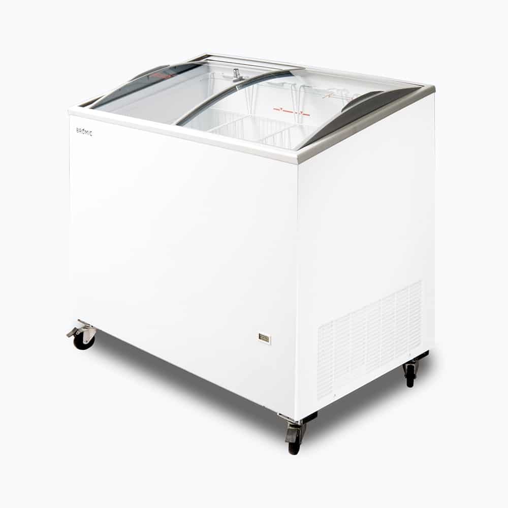 Bromic CF0300ATCG-NR – Display Chest Freezer - 264L - Curved Glass Top