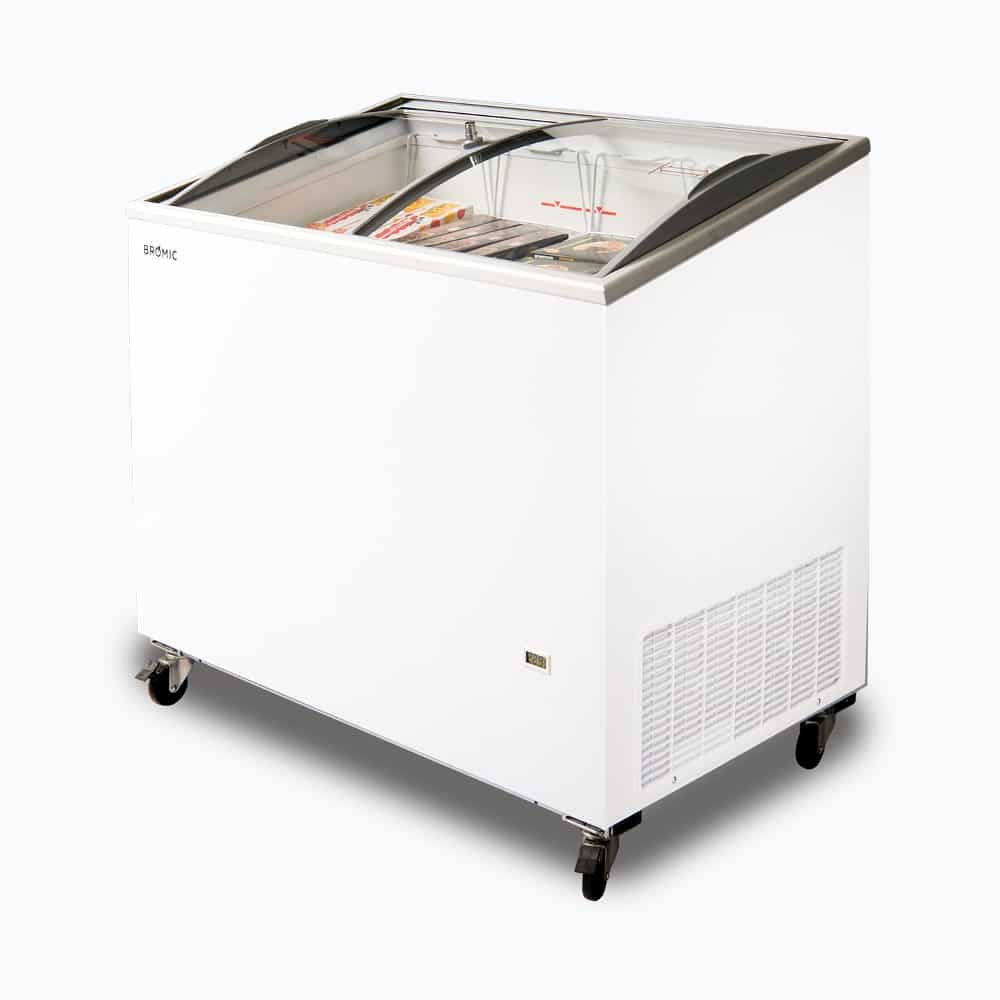 Bromic CF0300ATCG-NR – Display Chest Freezer - 264L - Curved Glass Top