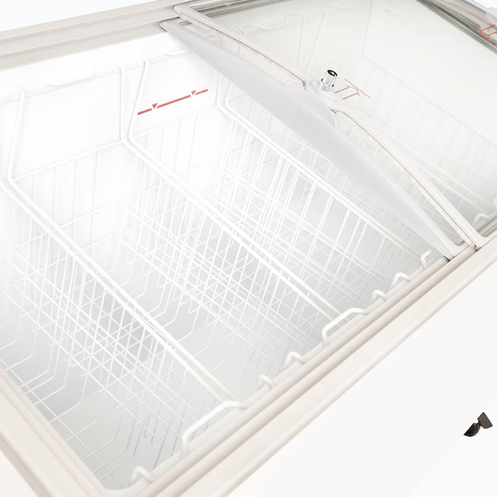 Bromic CF0400ATCG-NR – Display Chest Freezer - 352L - Curved Glass Top