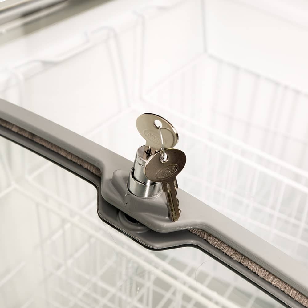 Bromic CF0400ATCG-NR – Display Chest Freezer - 352L - Curved Glass Top