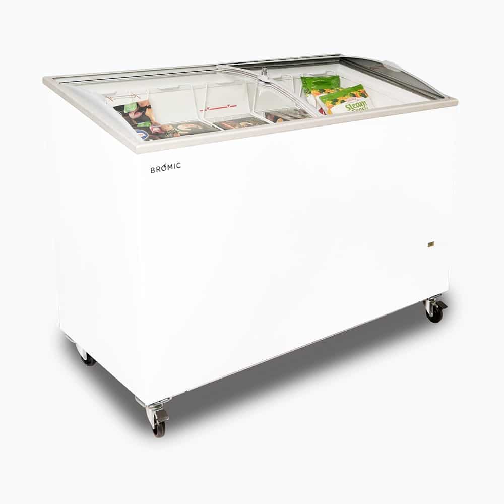 Bromic CF0400ATCG-NR – Display Chest Freezer - 352L - Curved Glass Top