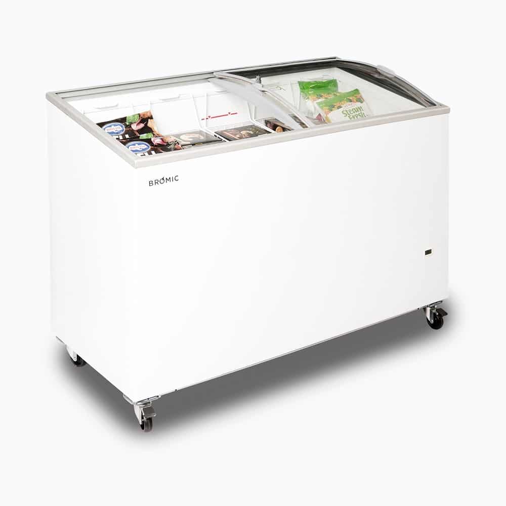 Bromic CF0400ATCG-NR – Display Chest Freezer - 352L - Curved Glass Top