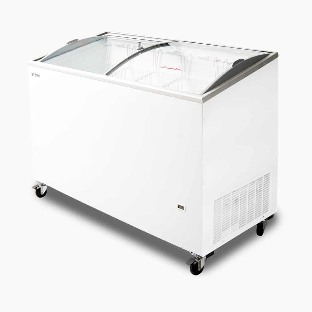 Bromic CF0400ATCG-NR – Display Chest Freezer - 352L - Curved Glass Top