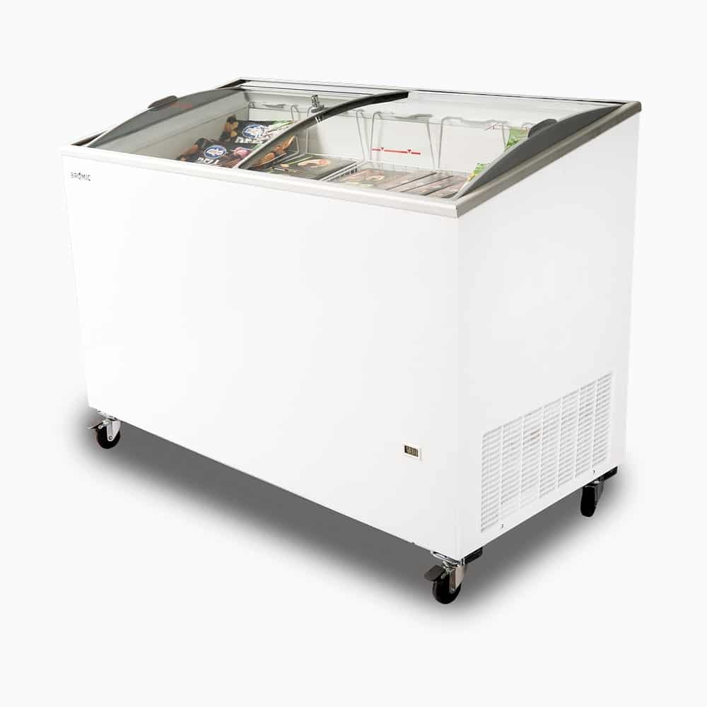 Bromic CF0400ATCG-NR – Display Chest Freezer - 352L - Curved Glass Top