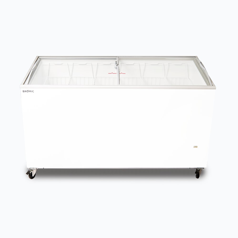 Bromic CF0500ATCG-NR – Display Chest Freezer - 427L - Curved Glass Top