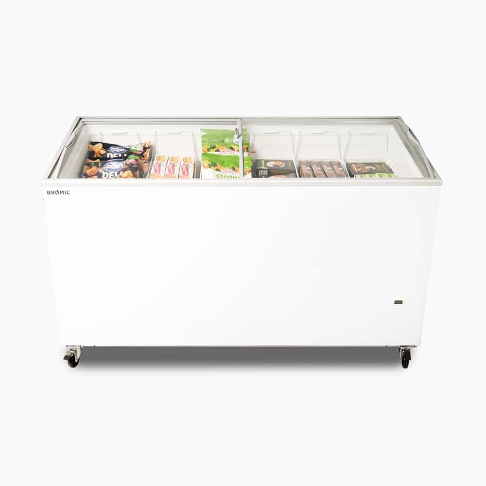 Bromic CF0500ATCG-NR – Display Chest Freezer - 427L - Curved Glass Top