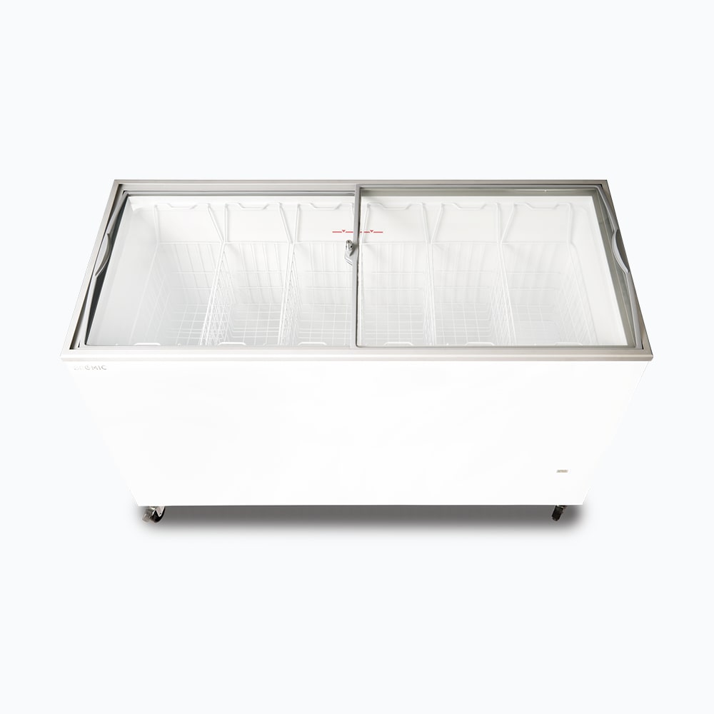 Bromic CF0500ATCG-NR – Display Chest Freezer - 427L - Curved Glass Top
