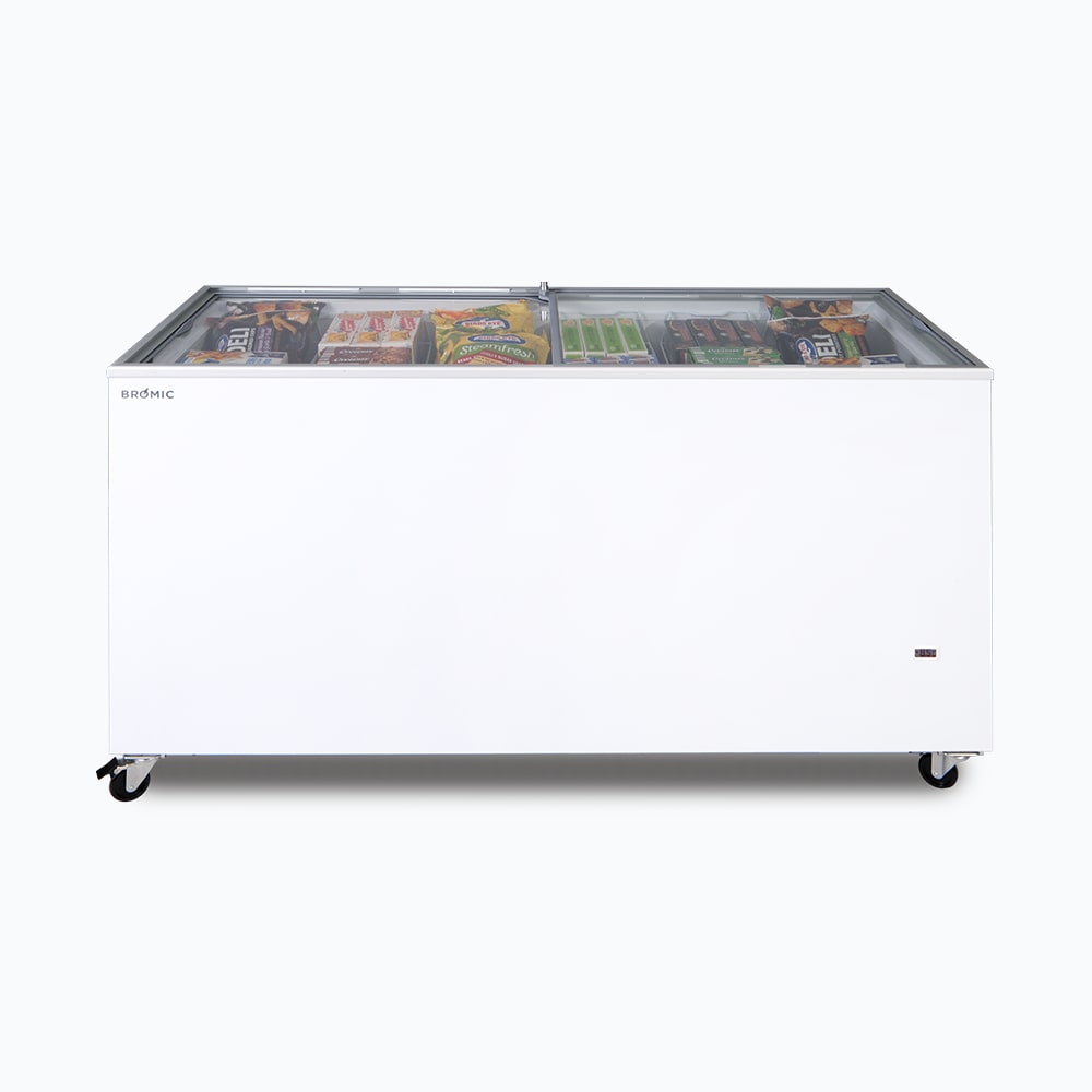 Bromic CF0500FTFG-NR – Display Chest Freezer - 491L - Flat Glass Top