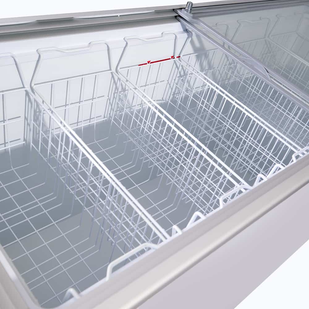Bromic CF0500FTFG-NR – Display Chest Freezer - 491L - Flat Glass Top