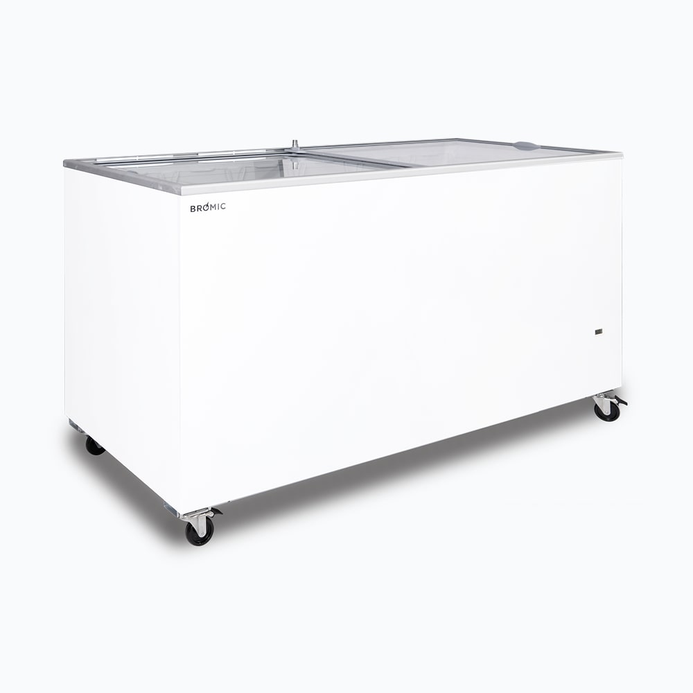 Bromic CF0500FTFG-NR – Display Chest Freezer - 491L - Flat Glass Top
