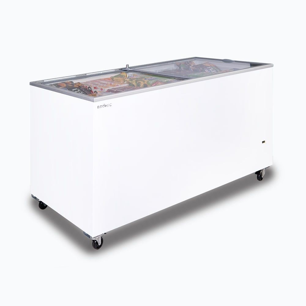 Bromic CF0500FTFG-NR – Display Chest Freezer - 491L - Flat Glass Top