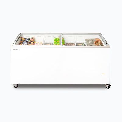 Bromic CF0600ATCG-NR – Display Chest Freezer - 555L -  Curved Glass Top