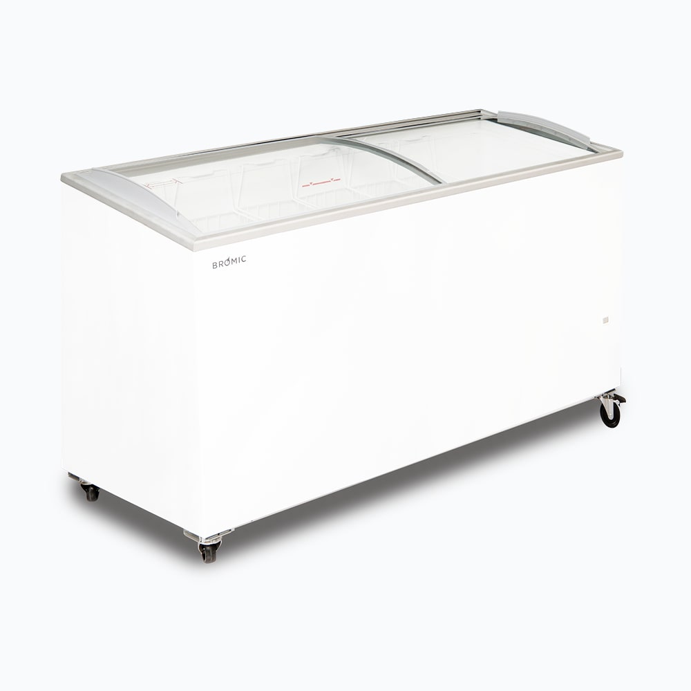 Bromic CF0600ATCG-NR – Display Chest Freezer - 555L -  Curved Glass Top