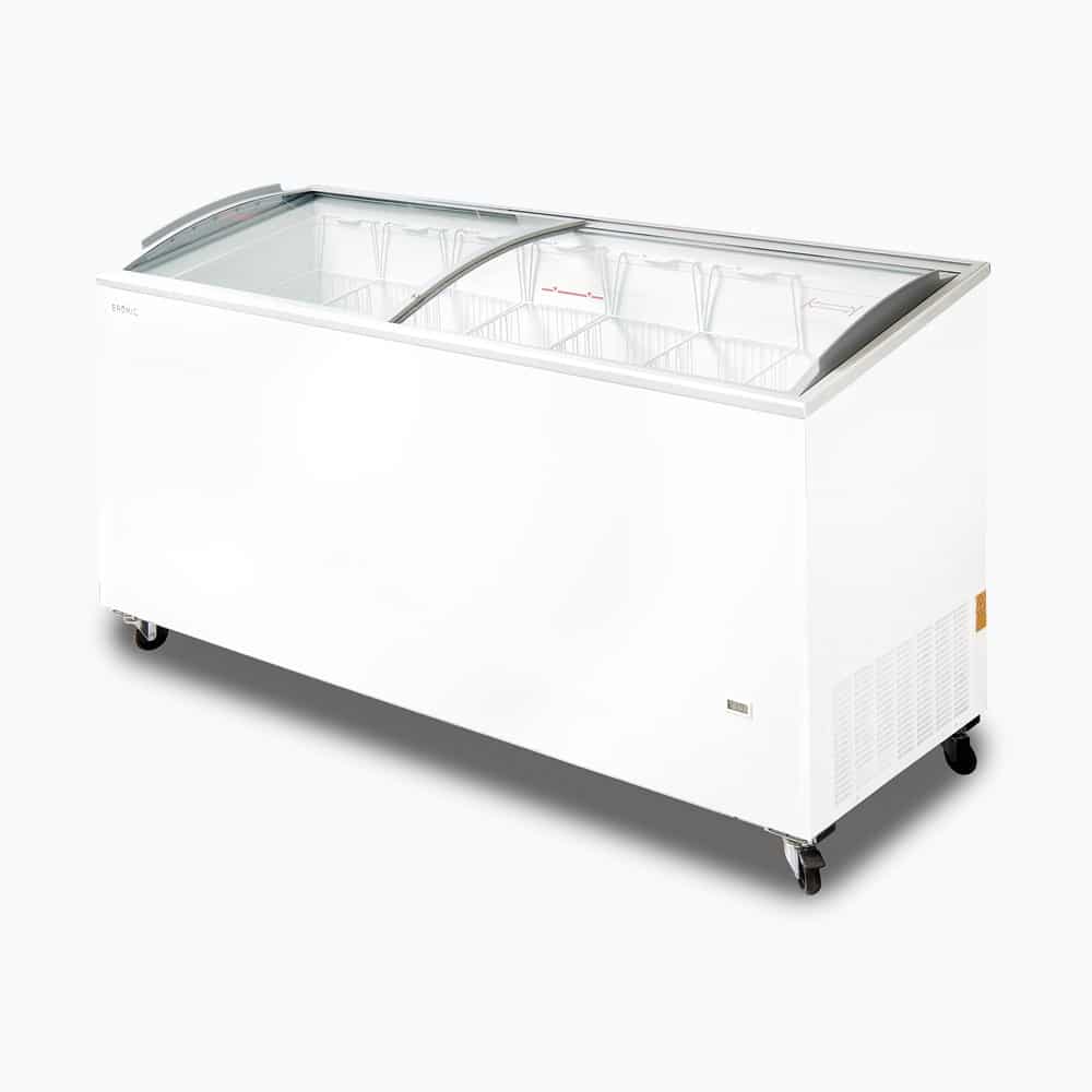 Bromic CF0600ATCG-NR – Display Chest Freezer - 555L -  Curved Glass Top