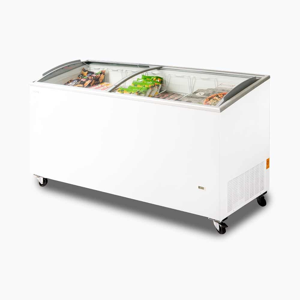 Bromic CF0600ATCG-NR – Display Chest Freezer - 555L -  Curved Glass Top
