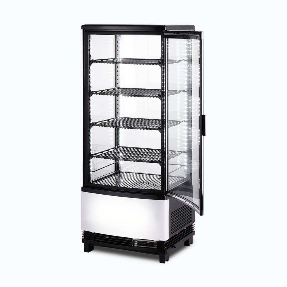 Bromic CT0100G4BC-NR – Countertop Fridge - 98L - 1 Door - Curved Glass