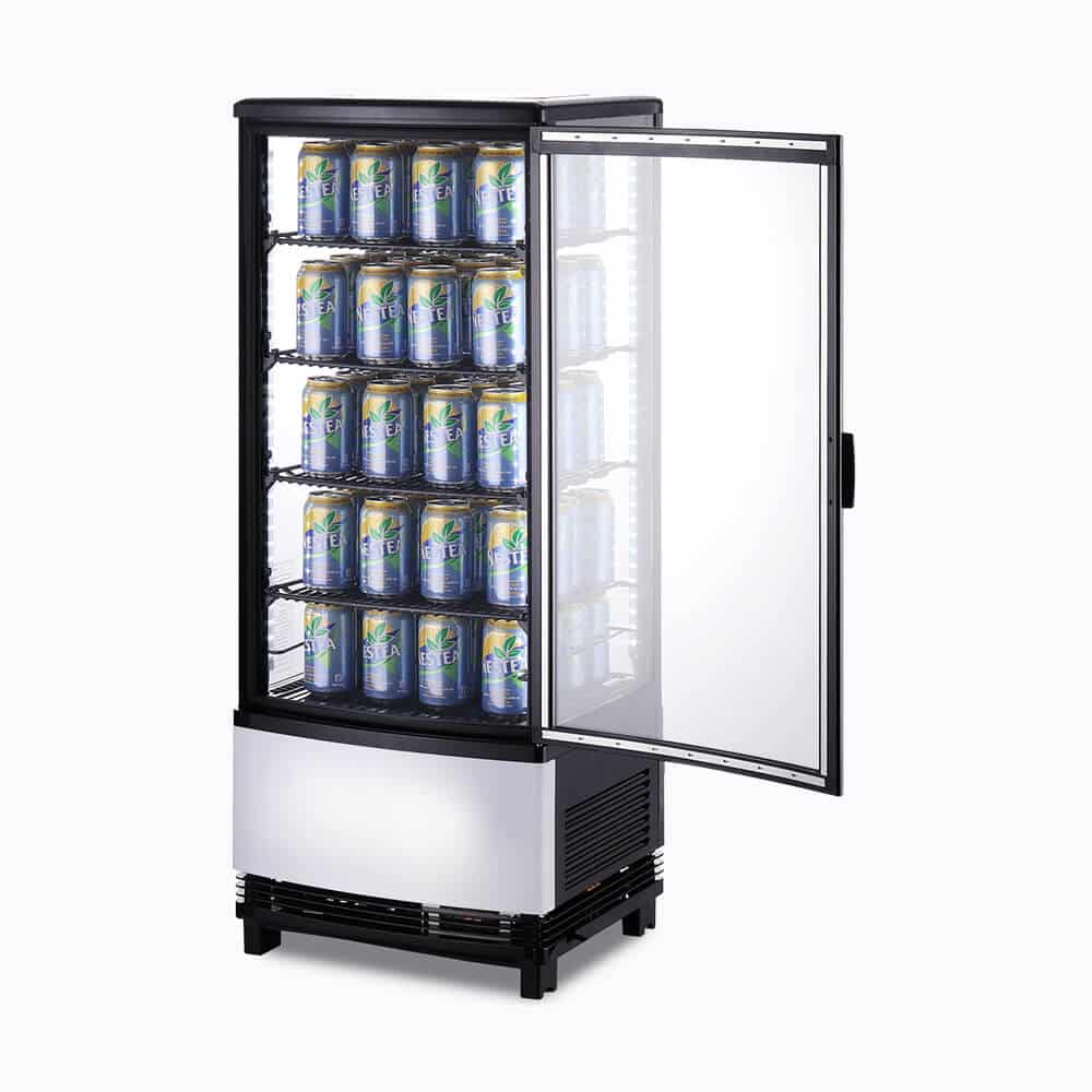Bromic CT0100G4BC-NR – Countertop Fridge - 98L - 1 Door - Curved Glass