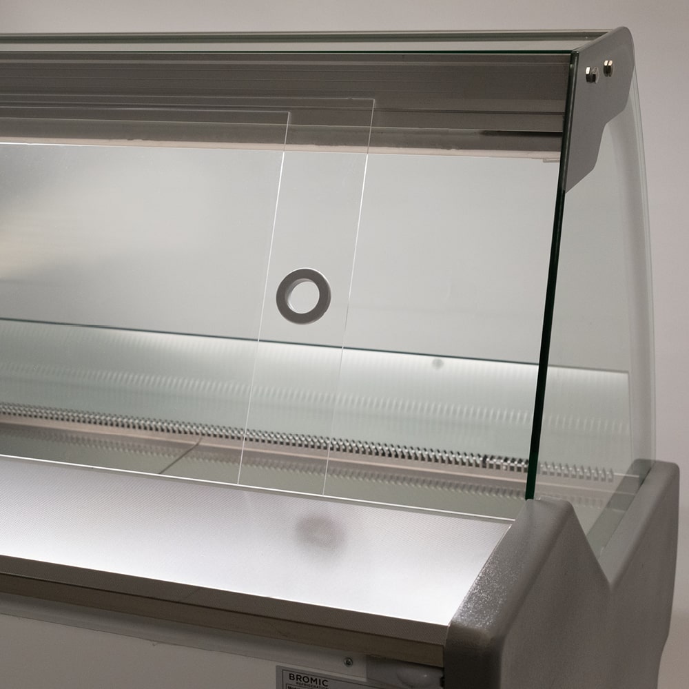 Bromic DD2500CG-NR – Curved Glass Deli Display - 2580mm
